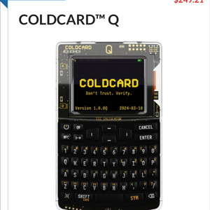 콜드카드Q(ColdCardQ) 미개봉