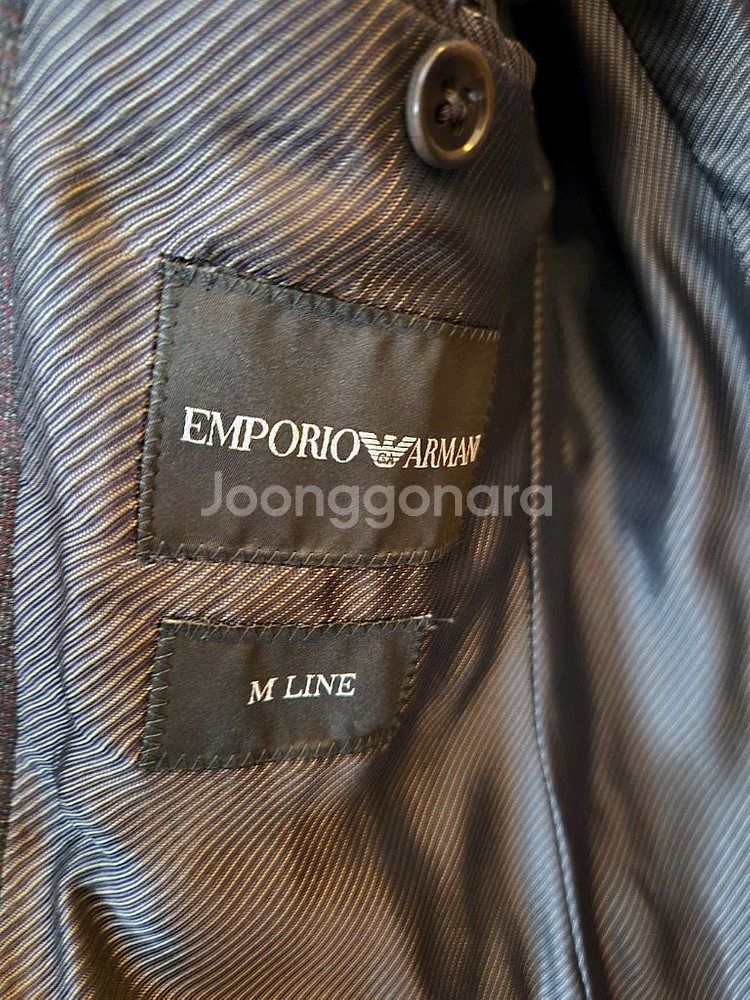 엠프리오 아르마니 체크패턴 울수트--2
