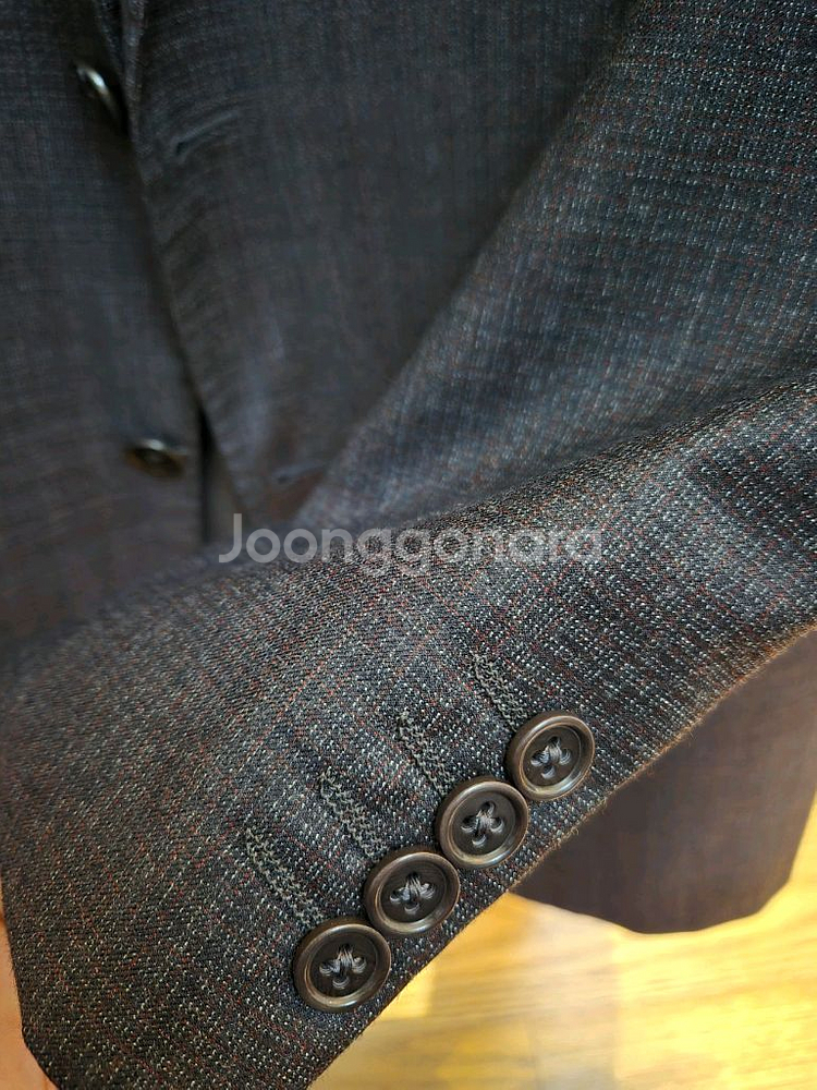 엠프리오 아르마니 체크패턴 울수트--4