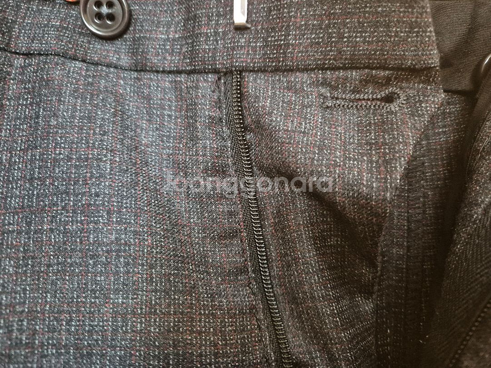 엠프리오 아르마니 체크패턴 울수트--6