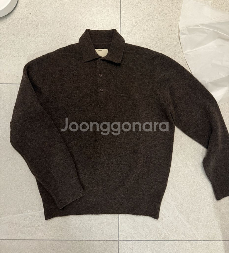 포터리 메리노울 컴포트니트 다크브라운 4사이즈--0