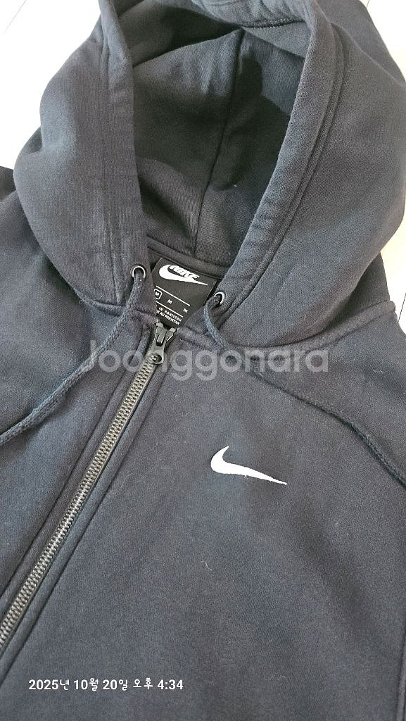 정품)나이키 여성 롱 기모후드 집업 M--2