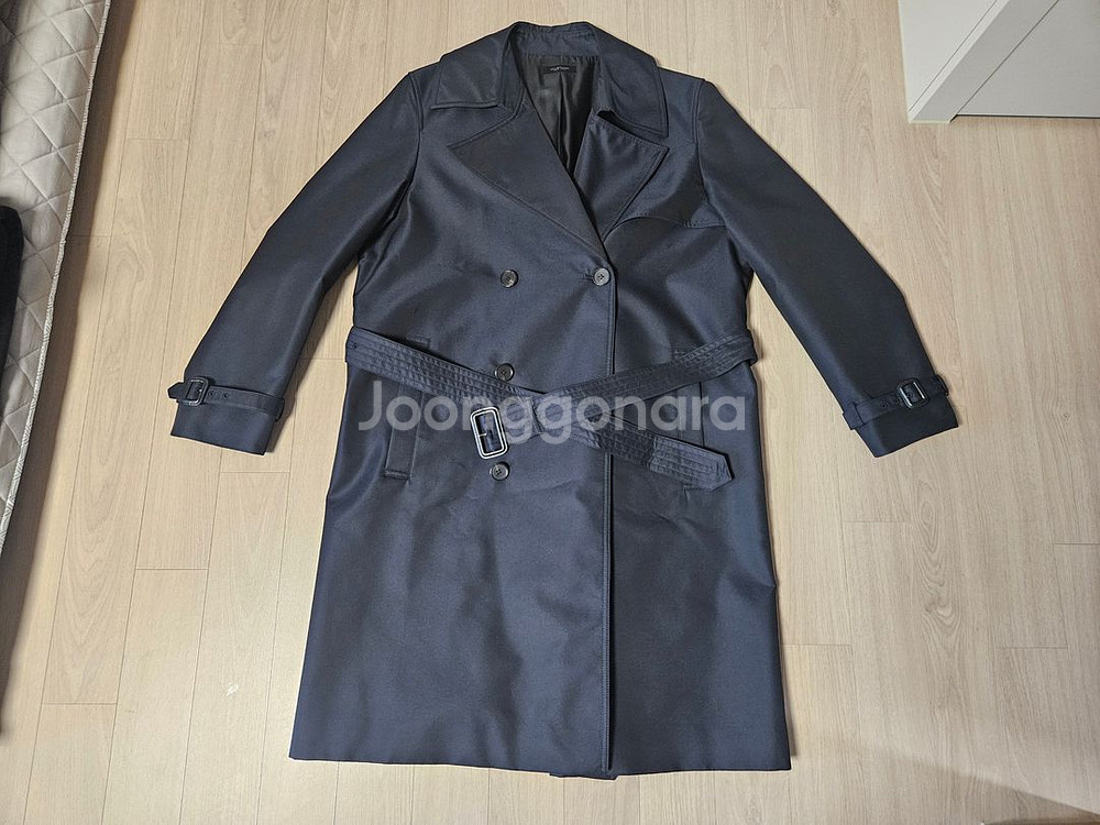 질스튜어트뉴욕 더블버튼 트렌치코트(사이즈-100)--0