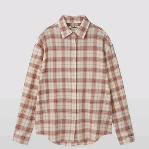 팔렛 여성 체크 셔츠 핑크 m사이즈
