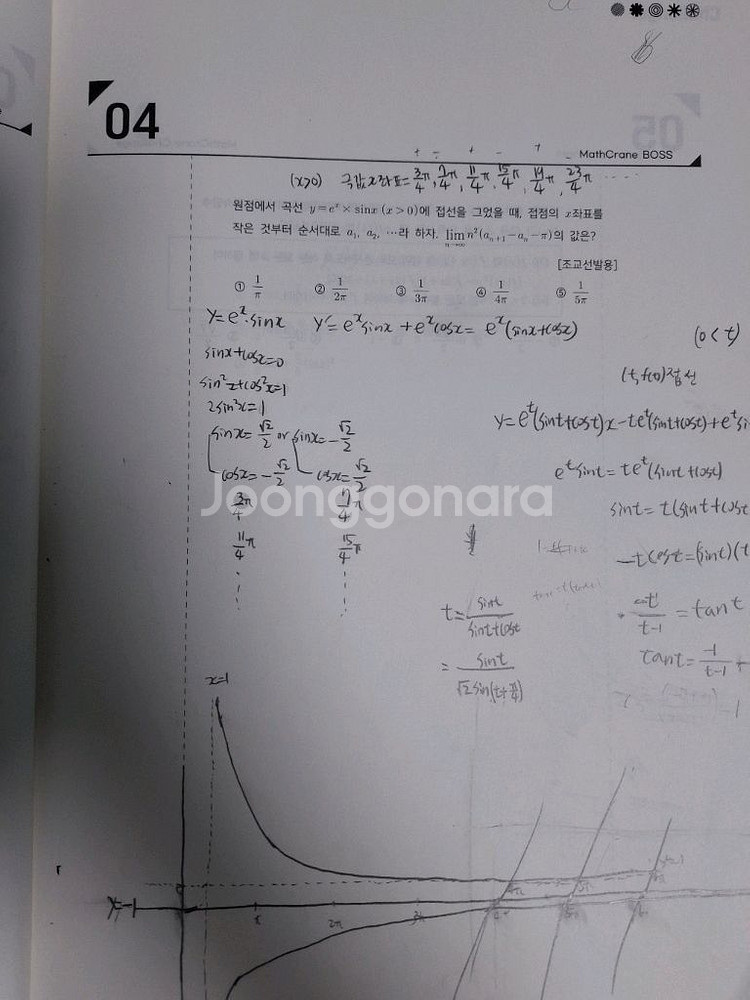 최지욱 초고난이도 미적분 n제 챌린저 판매합니다--3