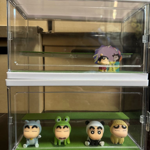 짱구 피규어 동물 잠옷 시리즈 + 2단 장식장 포함