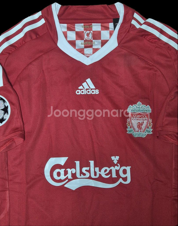 08-10시즌 리버풀 홈 스티븐제라드 유니폼 L사이즈--2