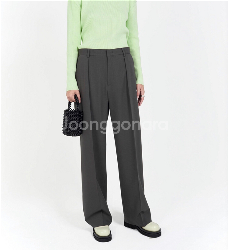 라벨 아카이브 릴랙스드핏 팬츠 브라운(여성1)--4