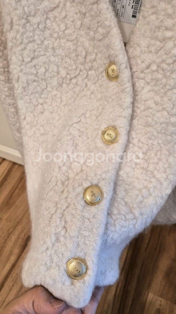 한섬 더캐시미어 실크 블렌드 부클 니트 자켓--7