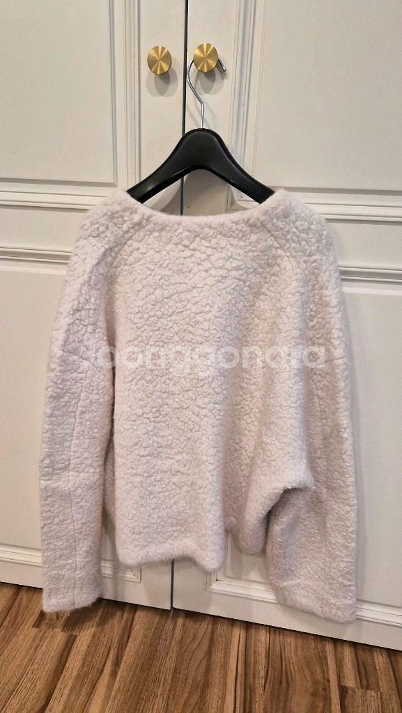 한섬 더캐시미어 실크 블렌드 부클 니트 자켓--6