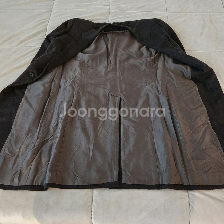 타임 캐시미어100% 싱글 코트 차콜 100--3