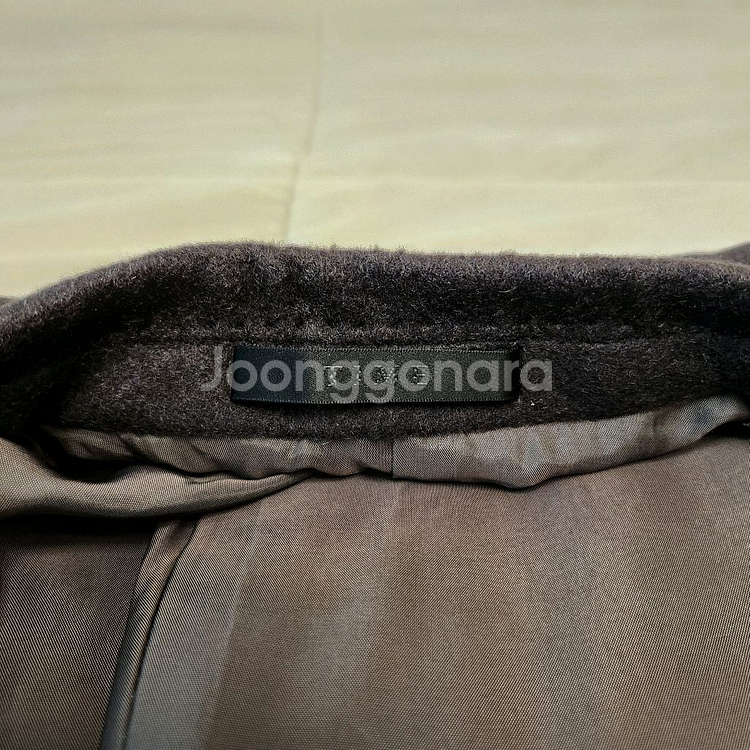 타임 캐시미어100% 싱글 코트 차콜 100--4