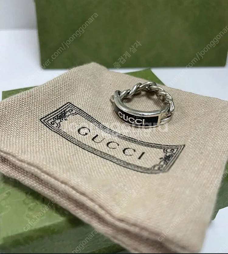 구찌 남성 블랙 반지 21호 gucci--0
