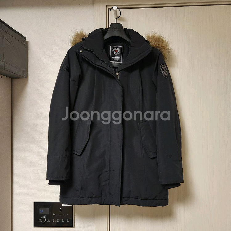 노스페이스 패딩 블랙 85(S)--1