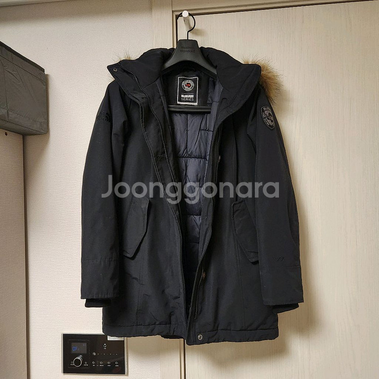 노스페이스 패딩 블랙 85(S)--2