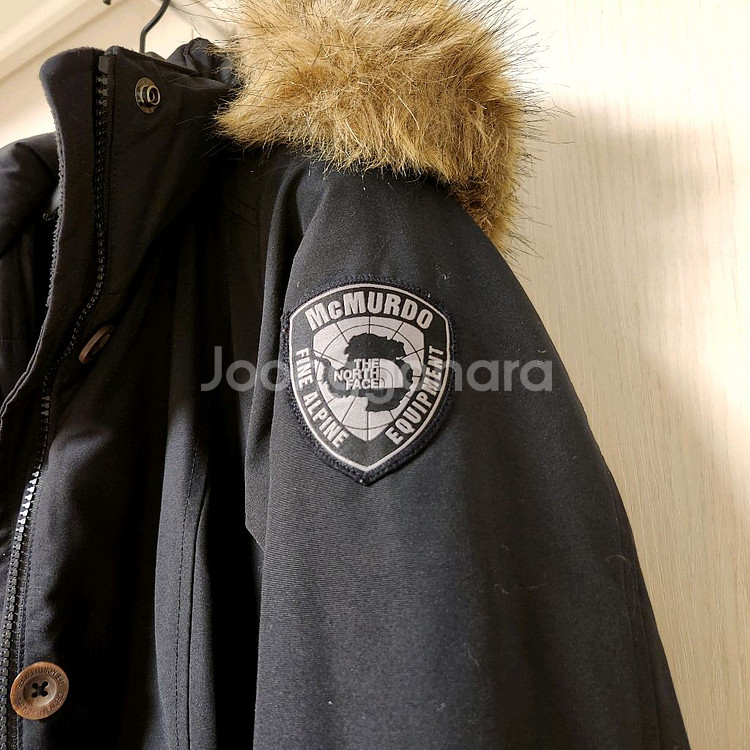 노스페이스 패딩 블랙 85(S)--5