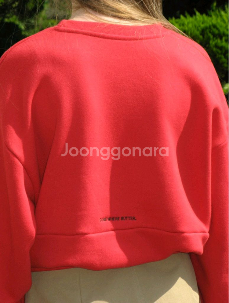 썸웨어버터 뉴 웨이브 로고 스웻셔츠 -레드--6