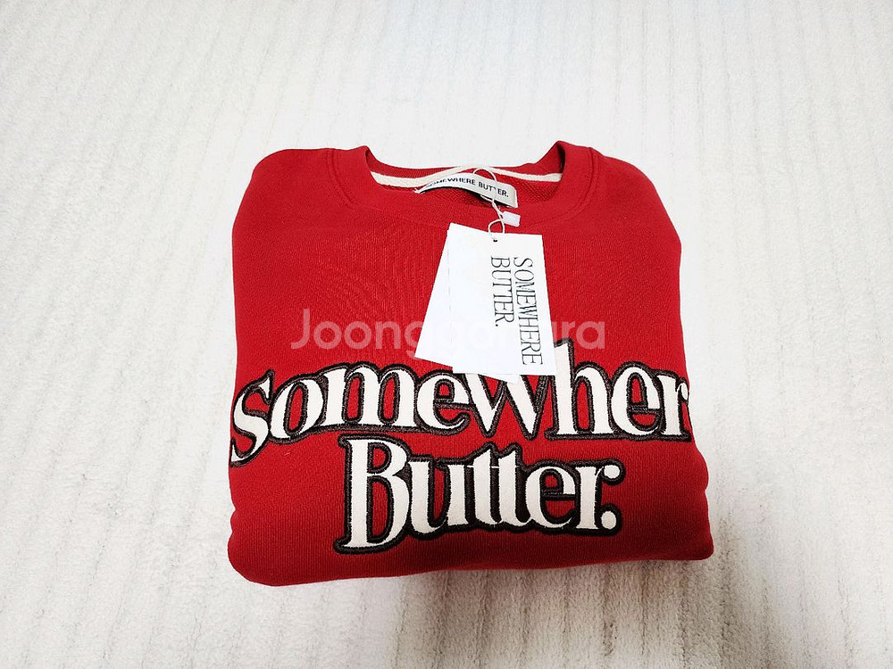 썸웨어버터 뉴 웨이브 로고 스웻셔츠 -레드--7