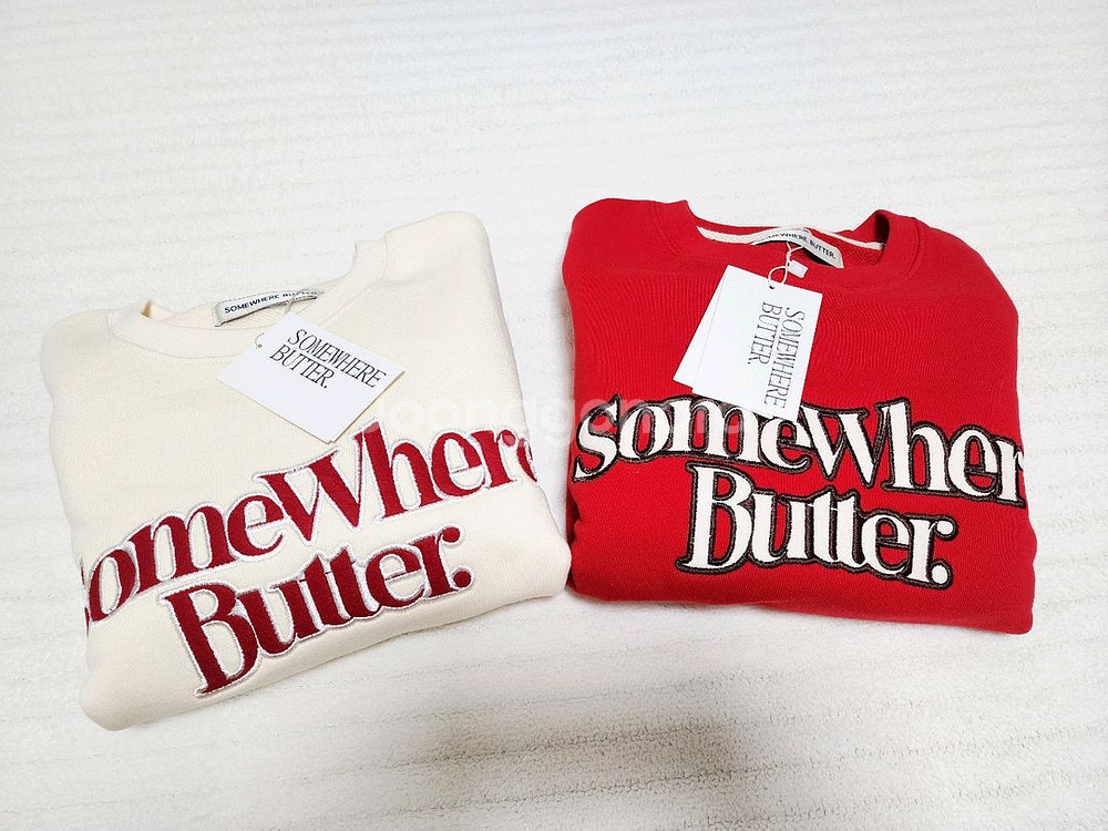 썸웨어버터 뉴 웨이브 로고 스웻셔츠 -레드--8