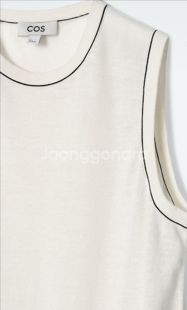 COS 메리노울 린넨 나시--3