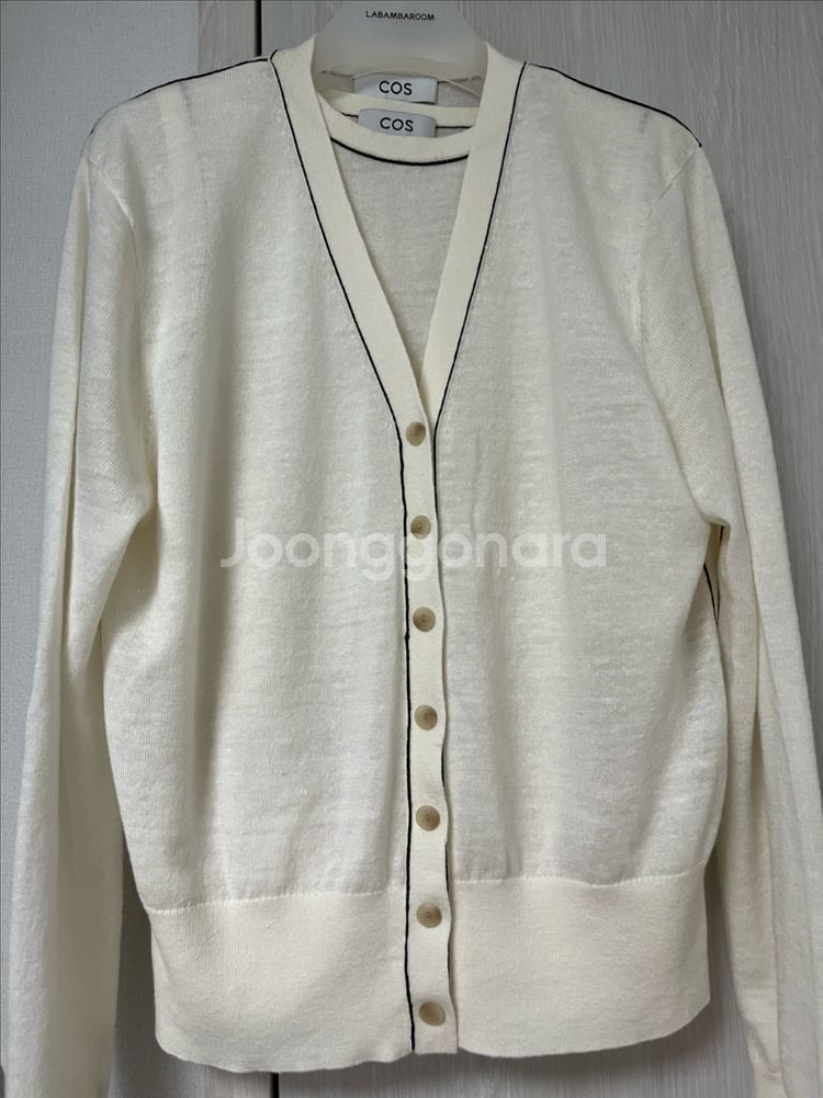 COS 메리노울 린넨 가디건--4