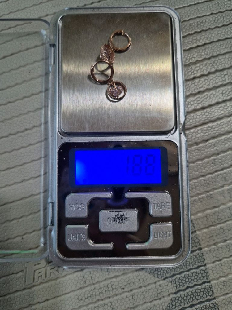 14k 로즈골드 핑크 하트 펜던트 귀걸이 세트 이미지