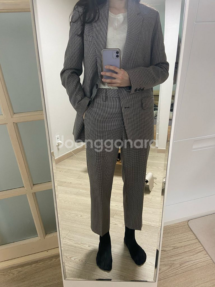 스튜디오 톰보이 체크 수트 셋업--0