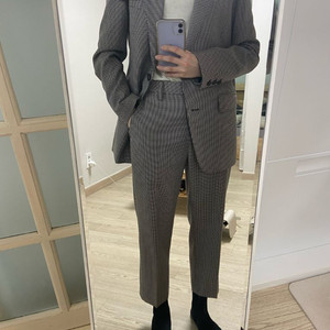 스튜디오 톰보이 체크 수트 셋업