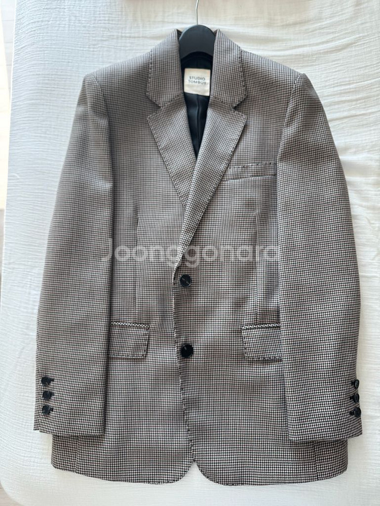 스튜디오 톰보이 체크 수트 셋업--3