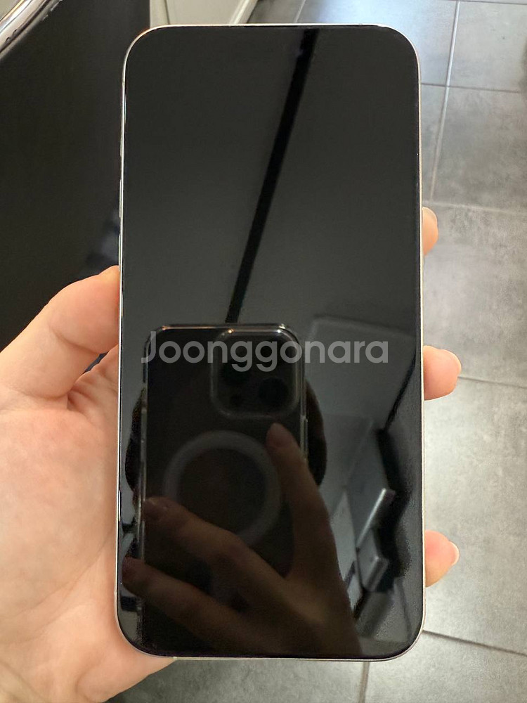 A급)아이폰15프로맥스 화이트 256GB/84%--1