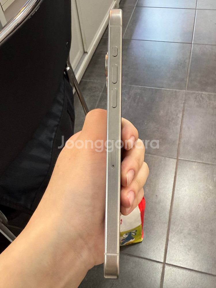 A급)아이폰15프로맥스 화이트 256GB/84%--6
