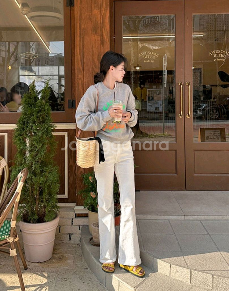 쩡구리마켓 코튼 스판 롱 부츠컷--0