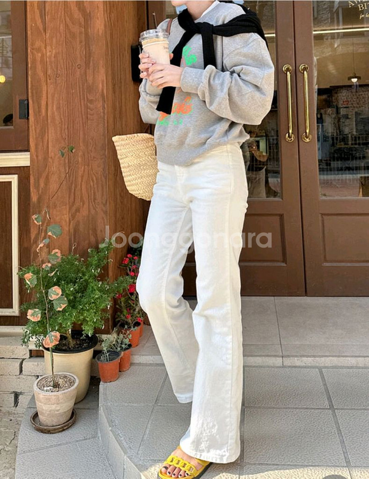 쩡구리마켓 코튼 스판 롱 부츠컷--1