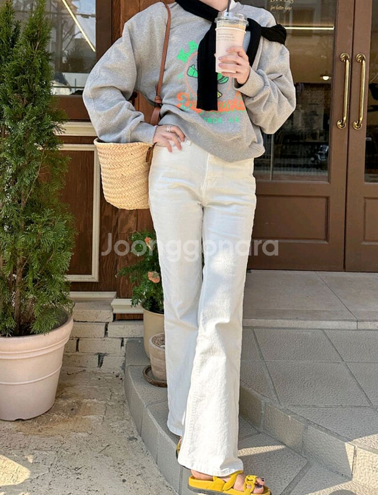 쩡구리마켓 코튼 스판 롱 부츠컷--3