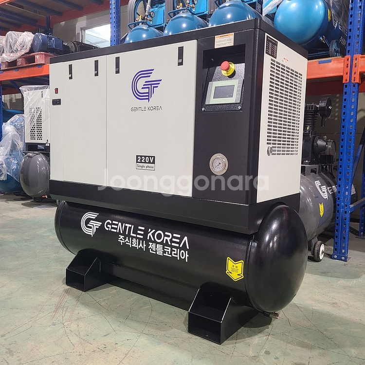 전시상품 단상 10마력 300리터 인버터 콤프레샤--2