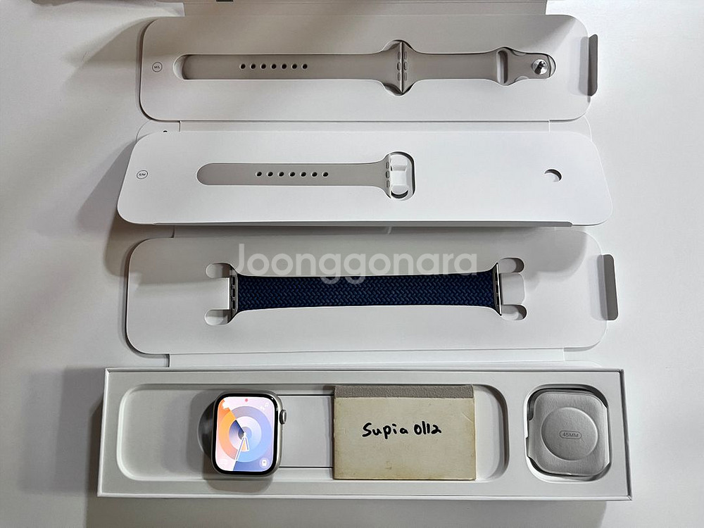 애플워치8. 45mm 스타라이트(박셋)+에어팟 3세대--0