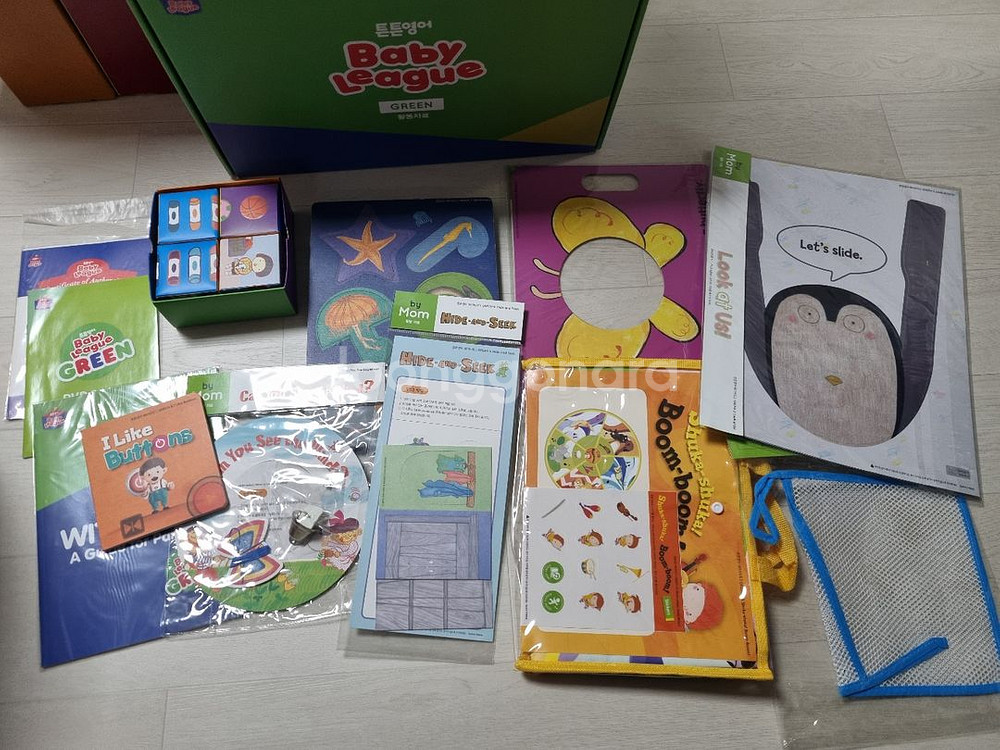 튼튼영어 베이비리그 그린 책 교구 CD DVD 판매--4