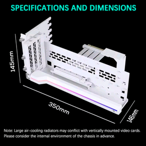 PHANTEKS 팬텍 그래픽카드 회전형 라이저킷 화이트