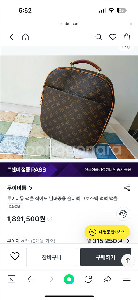 루이비통 백팩/크로스백--0