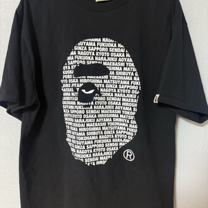 베이프 재팬 에이프 헤드 티셔츠 블랙