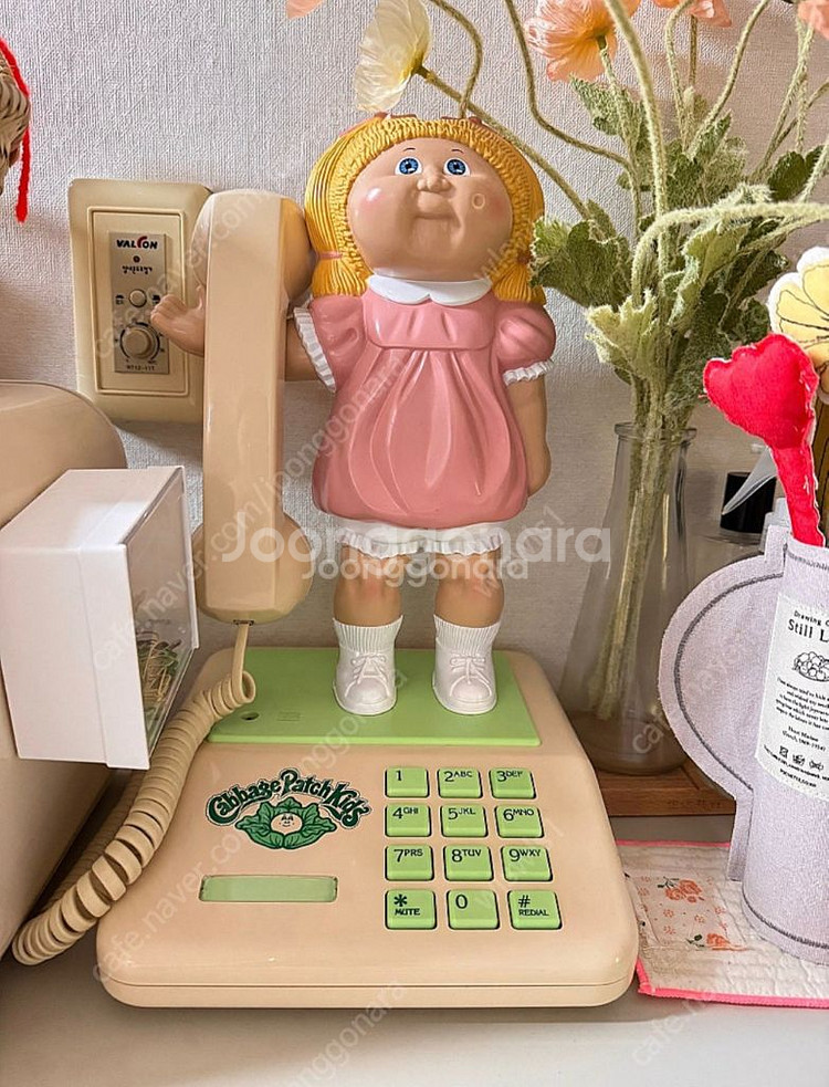 빈티지 양배추 인형 전화기 양배추 전화기--0