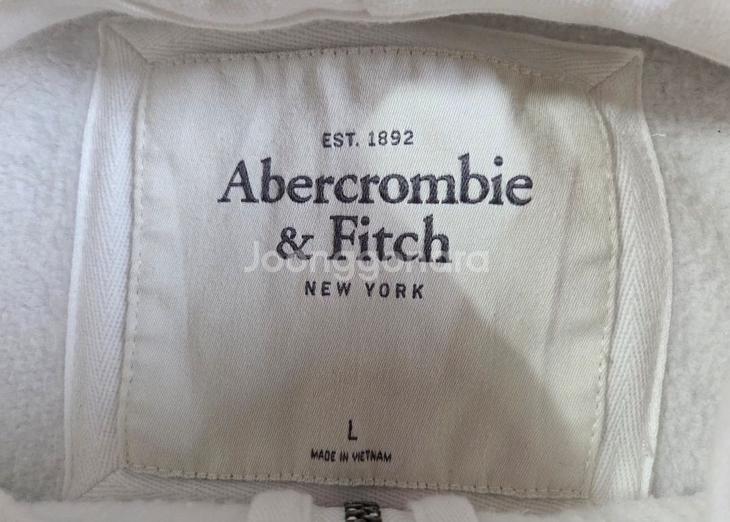 아베크롬비 A&F New York 화이트 후드집업--3