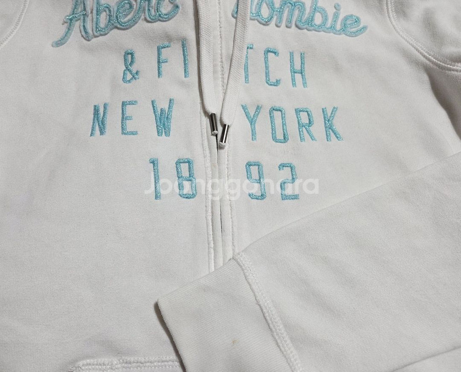 아베크롬비 A&F New York 화이트 후드집업--5