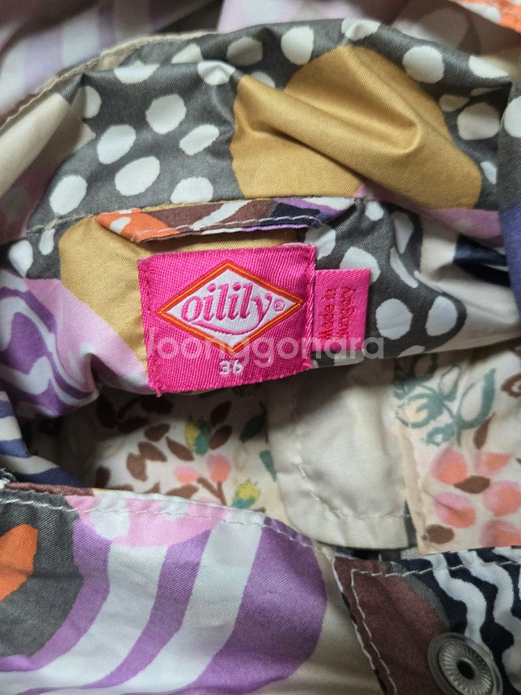 오일릴리 패턴 후드 자켓--3