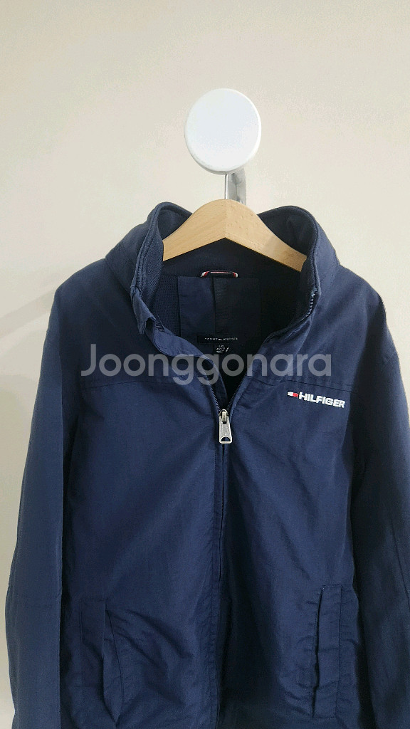 타미힐피거 키즈 후드 바람막이 블루종 점퍼 12-14--1