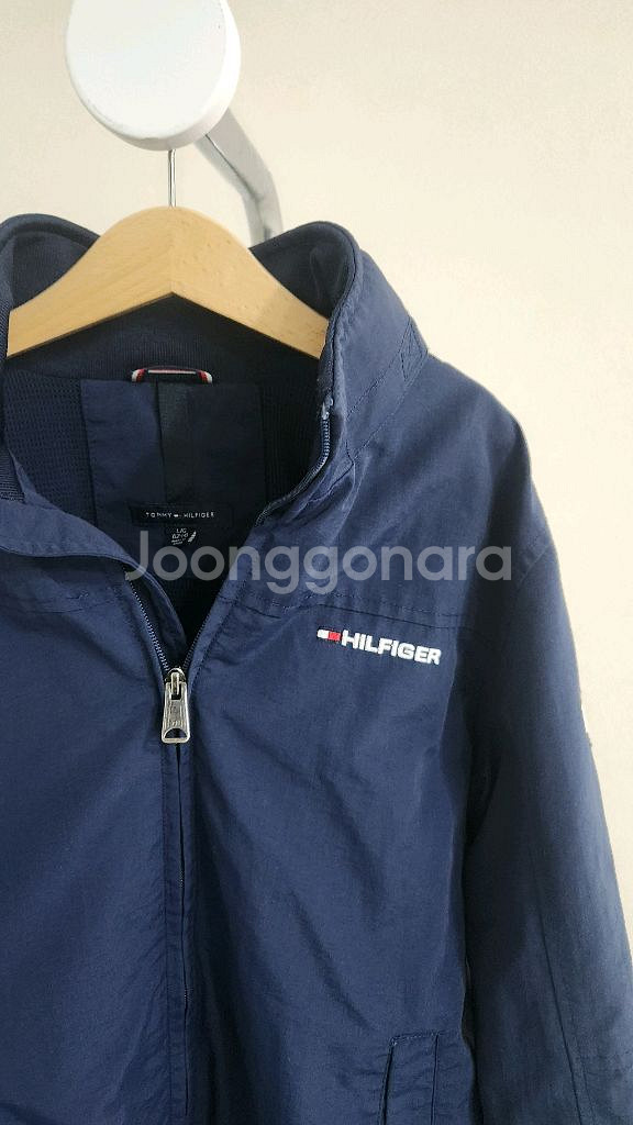 타미힐피거 키즈 후드 바람막이 블루종 점퍼 12-14--3
