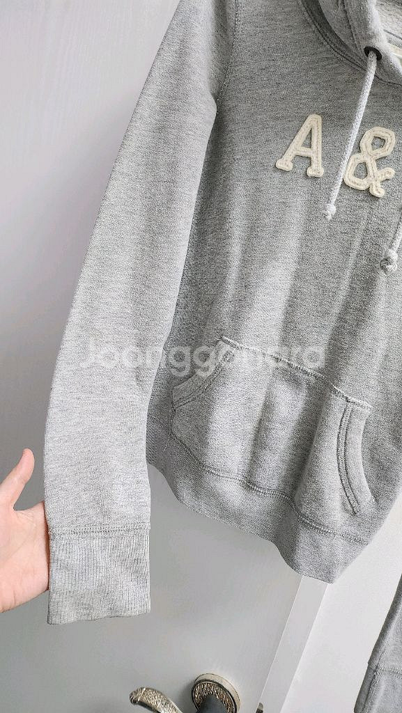(XS) 아베크롬비 기모 후드 티셔츠--3