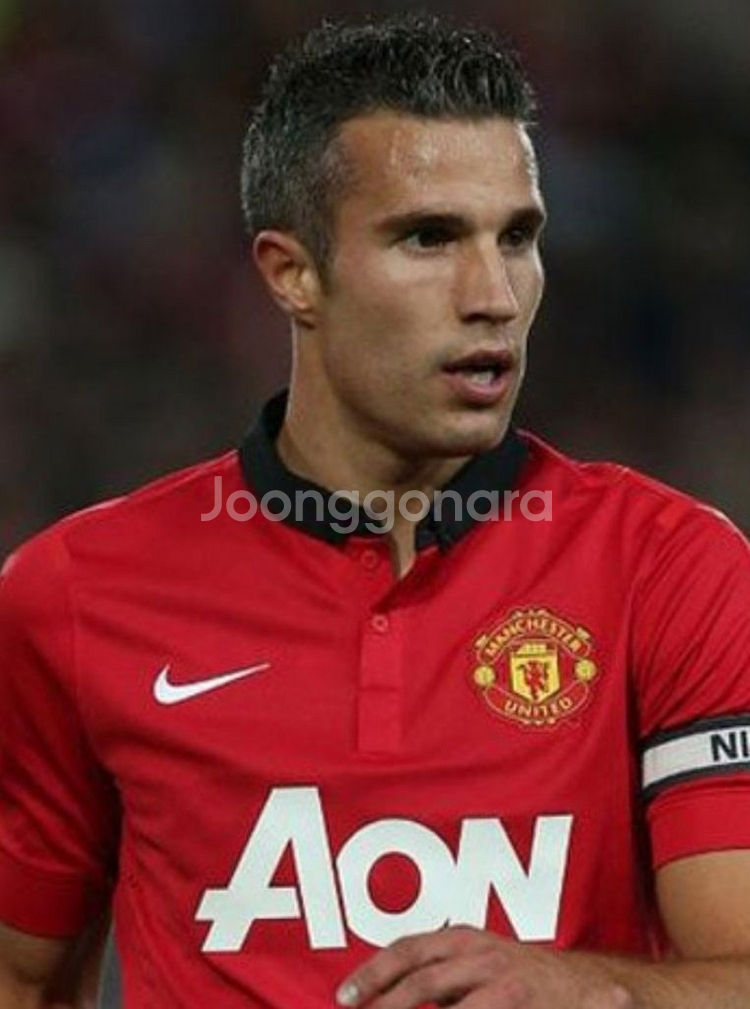 13 14 맨유 홈 반 페르시 유니폼 L 레플리카--7