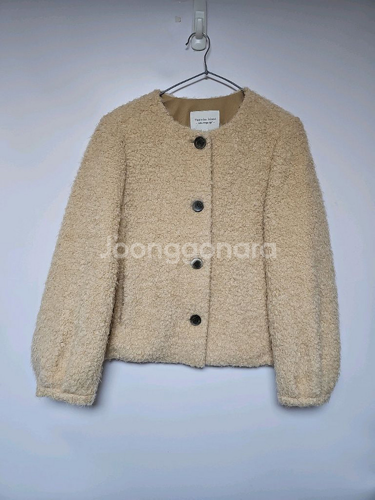 써스데이아일랜드 볼륨소매자켓--2