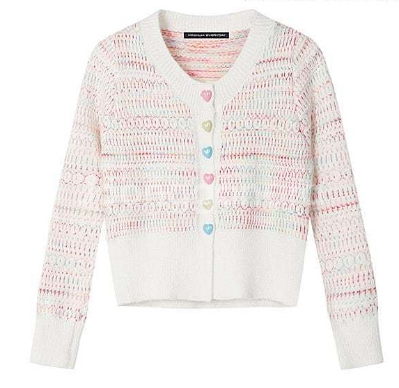 하트 니트 가디건 FREE--0